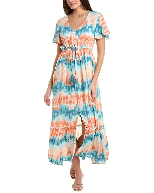 Women's Tops And Clothing Latest Fashion ANNA KAY Silk-Blend Maxi Dress