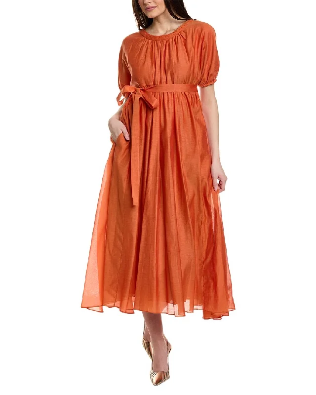 Trendy Athleisure Clothing For Women Early Access To Art Deco Styles Sale S Max Mara Fresia Silk-Blend Maxi Dress