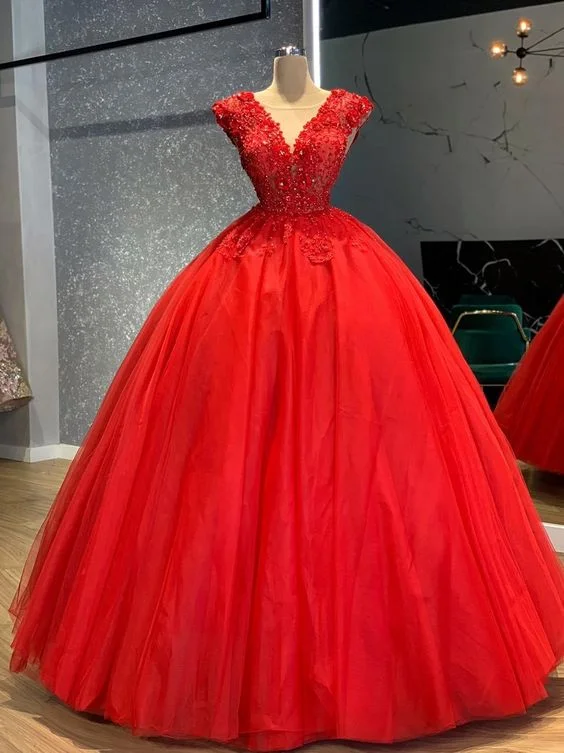 Women's Active Garments For Workouts Trend Alert Red Prom Dresses Lace Appliques long gown    cg14096