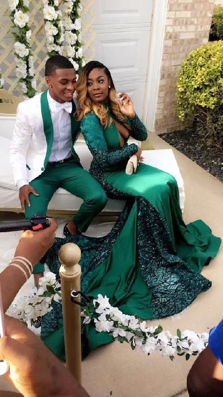 Timeless Women's Clothing Great Prices On Feminine Styles 2019 green Prom Dress, Long Prom Dress, mermaid prom gown cg4256