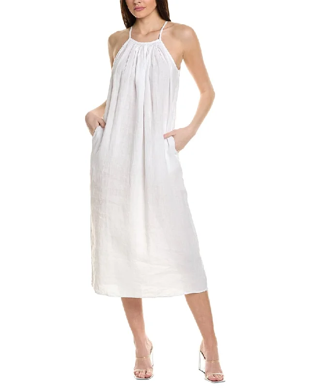 Women's Clothes For Special Occasions Budget-Friendly Fashion James Perse Gathered Linen Sun Midi Dress