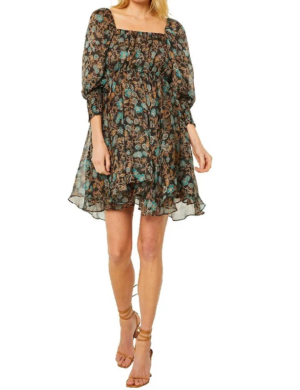 Casual Attire For Women Last Chance Sale Ellie Dress In Goldleaf Floral